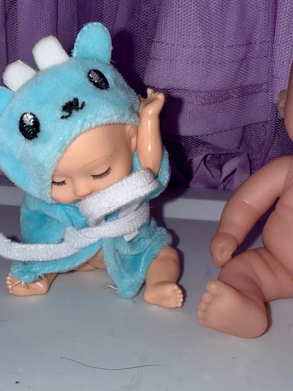 Berenguer baby doll and baby doll in robe